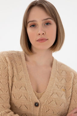 Женщина песчаная трикотаж кардиган Неожиданная скидка в корзине - U.s. polo assn фото 2