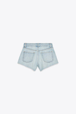 TRF MINI MID-WAIST DENIM SHORTS - Zara фото 6