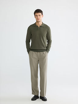 Polo Yaka Triko Erkek Kazak