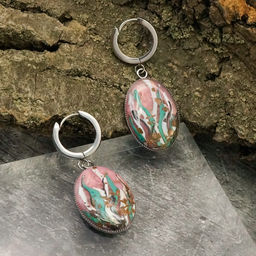 Серьги из муранского стекла