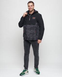 Куртка-анорак спортивная мужская цвета хаки 88629Kh - Wonderrman фото 4