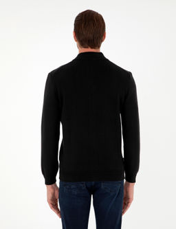 Siyah Regular Fit Fermuarl_ Triko H_rka - Pierre cardin фото 5