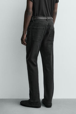 JEANS SLIM FIT B?SICO / Carb?n - Zara фото 12