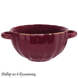 133-380 Набор из 6 бульонниц 350 мл MULTICOLOR в под.уп.(х6)Фарфор - Lenardi фото 3