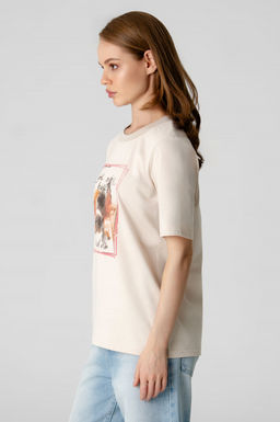 Арт. 31158 Футболка женская  44-52 (5 шт) Цвет:бежевый