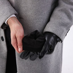 Перчатки мужские, безразмерные, с утеплителем, цвет чёрный - Simaland фото 5