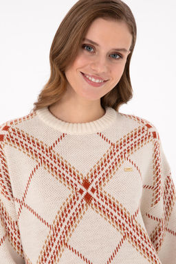 Женский кремовый меланжевый свитер Дополнительная скидка 11% в корзине - U.s. polo assn фото 2