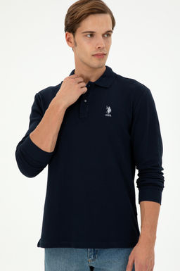 Мужской темно-синий базовый свитшот - U.s. polo assn фото 3