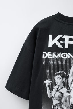 KPOP DEMON HUNTERS NETFLIX PRINTED T-SHIRT - Zara фото 4