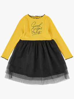 Платье с фатиновой юбкой на праздник UD 6849 горчица - Mini maxi фото 3