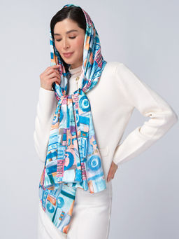 Большой, мягкий, тонкий и очень нежный двусторонний палантин с рисунком - Tantino фото 2