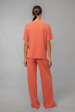 Арт 10401/1 Пижама с брюками 44-52 (5 шт) Цвет:лососевый