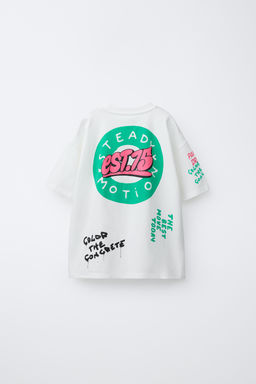 CAMISETA ESTAMPADA GRAFFITI / Blanco - Zara фото 2