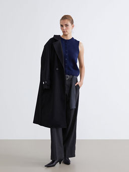 Bisiklet Yaka Kad?n Triko Yelek