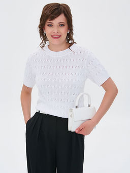 Блузка вязаная