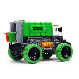 Машина "Мусоровоз Мега Сити" 1:16 (свет, звук) в коробке (зеленый)