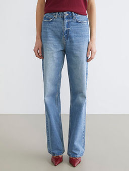 Straight Fit Kad?n Jean Pantolon