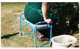 Скамейка садовая с мягким сиденьем СКМ 2 - Nika фото 15