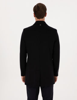 Lacivert Ex Slim Fit Y_n Kar___ml_ Palto