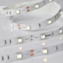 ULS-M22-5050-30LED/m-10mm-IP20-DC12V-7,2W/m-5M-3000K PROFI Гибкая светодиодная лента на самоклеящейся основе. Катушка 5м. в герметичной упаковке. Теплый белый свет(3000К). ТМ Uniel.
