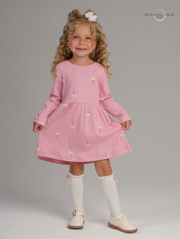 Платье Элла астра на пудре