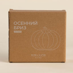 Тарелка SL Home «Осенний бриз», 16×14.5×3.3 см, доломит, белая