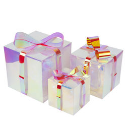 ULD-R509 USB GIFTBOX SET Светильник декоративный Коробки с подарками, с USB проводом. Набор из 3штук. 300 светодиодов. Белый свет. Цвет корпуса радужный. TM Uniel