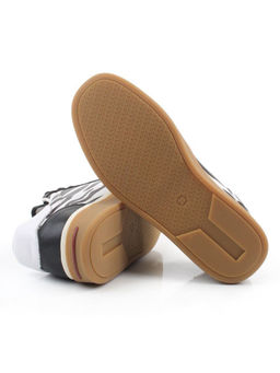 03-Y6-1B BLACK/WHITE Полуботинки спортивные женские (натуральная кожа)