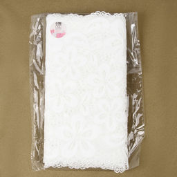 Кружевная эластичная ткань, 180 мм, 2.7±0.5 м, цвет молочный