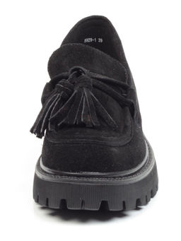 03-5929-1 BLACK Лоферы женские (натуральная замша) - No name фото 11