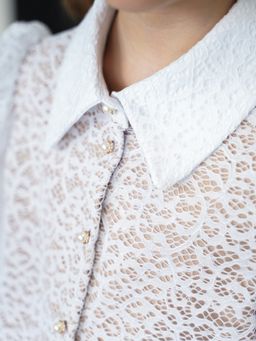 Блузка белый 212230817 - Nota bene фото 11