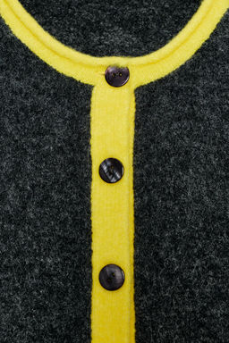 CHAQUETA PUNTO COLOR BLOCK / Multicolor - Zara фото 8