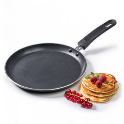 Сковорода блинная с антипригарным покрытием д24см TalleR, дно д20,6см, s3мм, штампованный алюминий, бакелитовая ручка (Китай) Подходит для всех видов плит, включая индукционную. - Домашняя мода фото 4