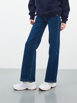 Женские джинсы широкие с высокой посадкой - Mossmore фото 64