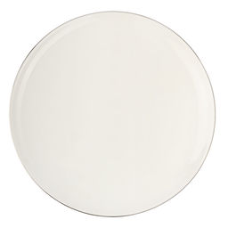 51534 GIPFEL Набор тарелок обеденных PLATINUM 26 см, 4 шт. Цвет: белый с ободком серебристого цвета. Материал: костяной фарфор.  фото 3