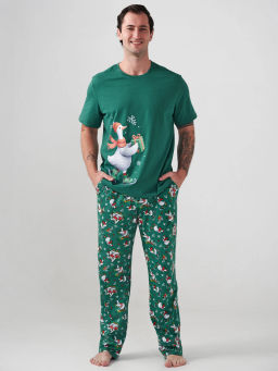 Пижама парная мужская 100% хлопок Зимние забавы - Оптима фото 4