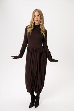 Платье Pirs 6380 коричневый  фото 2