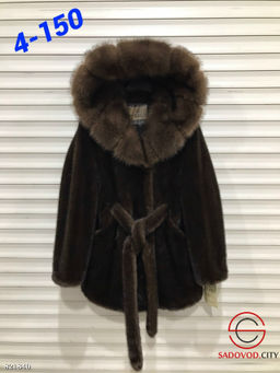 Шуба кимоно из искусственного меха