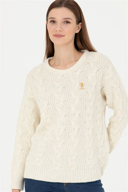 Женский свитер из каменного меланжа - U.s. polo assn фото 3