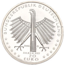 Монета 20 евро 2016 года Германия 125 лет со дня рождения Отто Дикса