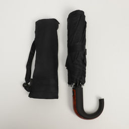 Зонт полуавтоматический Strong, прорезиненная ручка, 3 сложения, 8 спиц, R = 48 см, цвет чёрный - Simaland фото 5