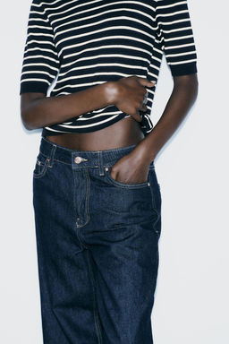 BASIC PLAIN KNIT SHORT SLEEVE TOP - Zara фото 12