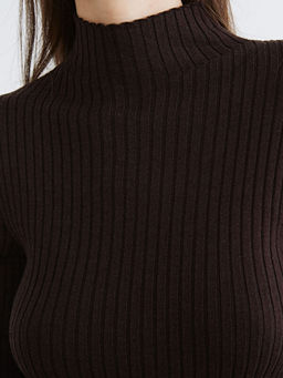 Yar?m Bal?k?? Yaka Kad?n Triko Kazak