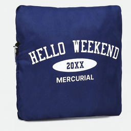 Сумка дорожная на молнии, складная в косметичку, цвет синий - Nazamok фото 7