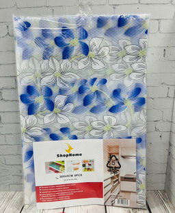 Силиконовые коврики для холодильника 6шт (3144) Синие цветы