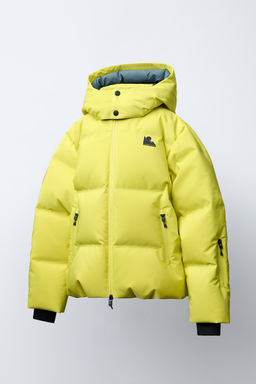 DOWN FEATHER JACKET WITH DETACHABLE HOODIE, WATER-RESISTANT AND WINDPROOF RECCO® SYSTEM SKI COLLECTION - Zara фото 3