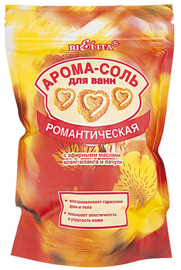 Арома-соль для ванн "Романтическая", 500 гр. пачули, иланг-иланг