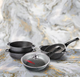 Сковорода 240/65мм Гранит Induction съемная ручка без крышки, Ис2453аг