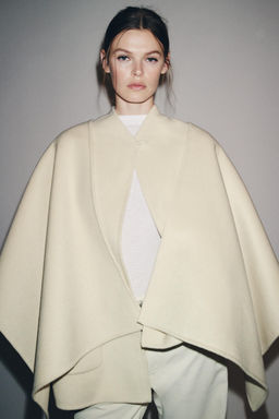 WOOL BLEND CAPE COAT ZW COLLECTION - Zara фото 2