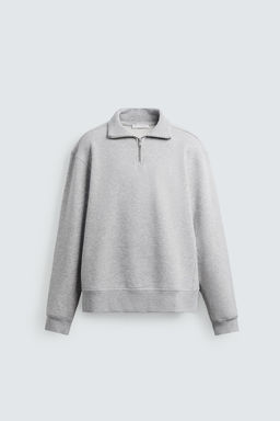 SUDADERA CUELLO CREMALLERA B?SICA / Gris vigor? - Zara фото 7